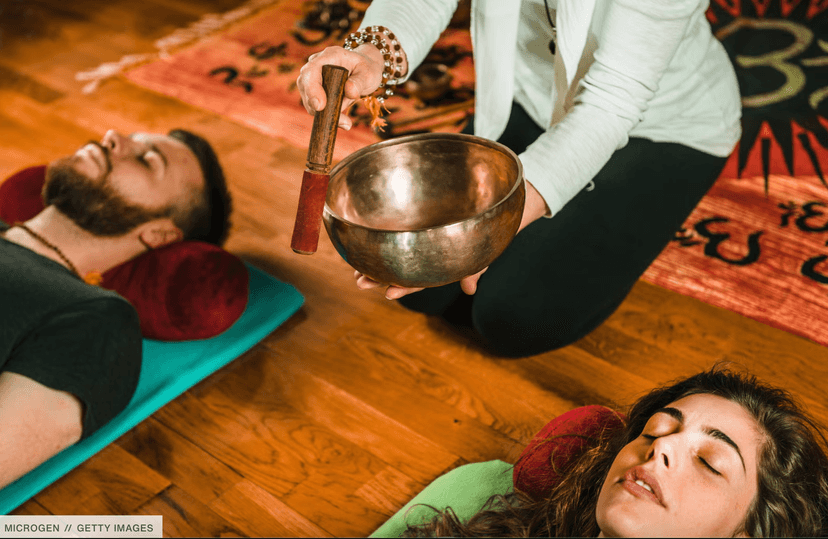 Group singing bowl Healing